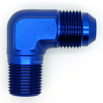 AN-6 JIC Flare auf 1/8 NPT 90 GRAD AUSSENKRÜMMER Öl Kraftstoff Schlauch Fitting Adapter