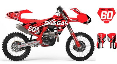 Mc250/450F -  MATRIX GASGAS GRAPHICS FULL KIT DECALS KIT 21mil Thick