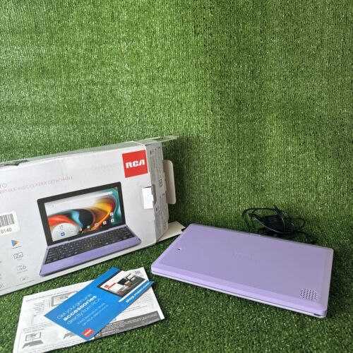 RCA 11.6" Delta Pro Android 9 (2-in-1) Tablet with Detachable Keyboard, (Purple)