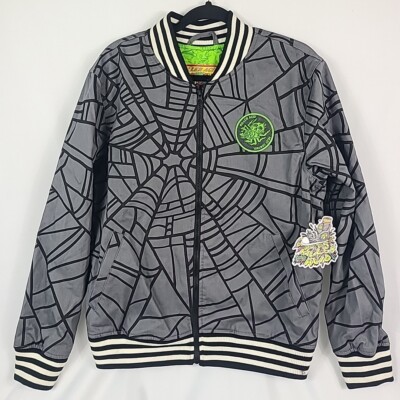 NEW Killer Acid Men's Tangled Web Baseball Jacket Sz M NWT