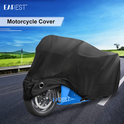 Waterproof Motorcycle Cover XXL – Heavy Duty Sun & Rain Protector For Bikes, ATV, Scooters, With Storage Bag