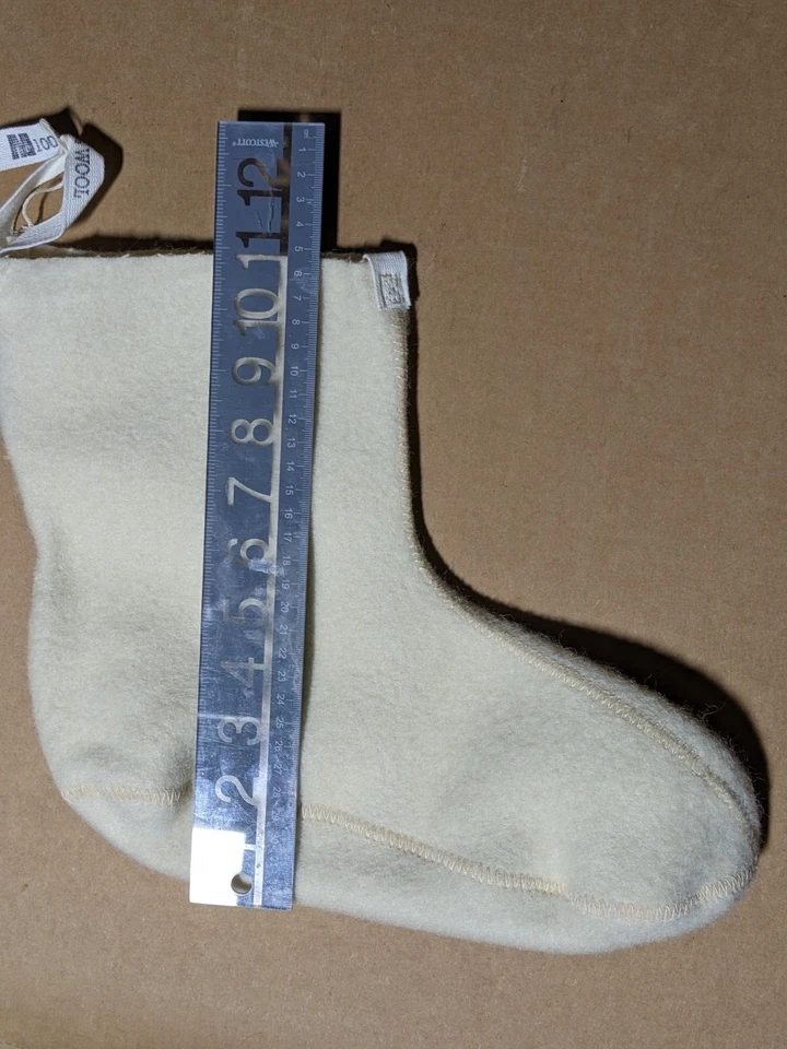 US Military Extreme Cold Weather N-1B 100% Wool Mukluk Boot Liners, MEDIUM, NEW - Image 4 of 4