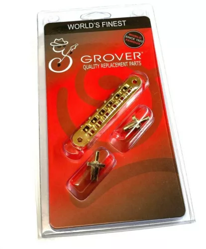 Grover Gold UNSLOTTED Nashville TOM Bridge for USA Gibson Les Paul/SG® 521G