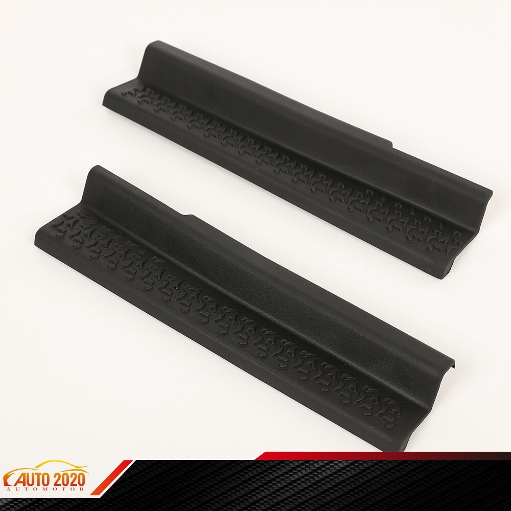 Front+Rear Lower Door Sill Entry Guard Kit Fit For 0718 Jeep Wrangler