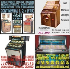 Manuali schemi JB AMI Continental, Stellone JCL 200, Seeburg DS AY Discotheque