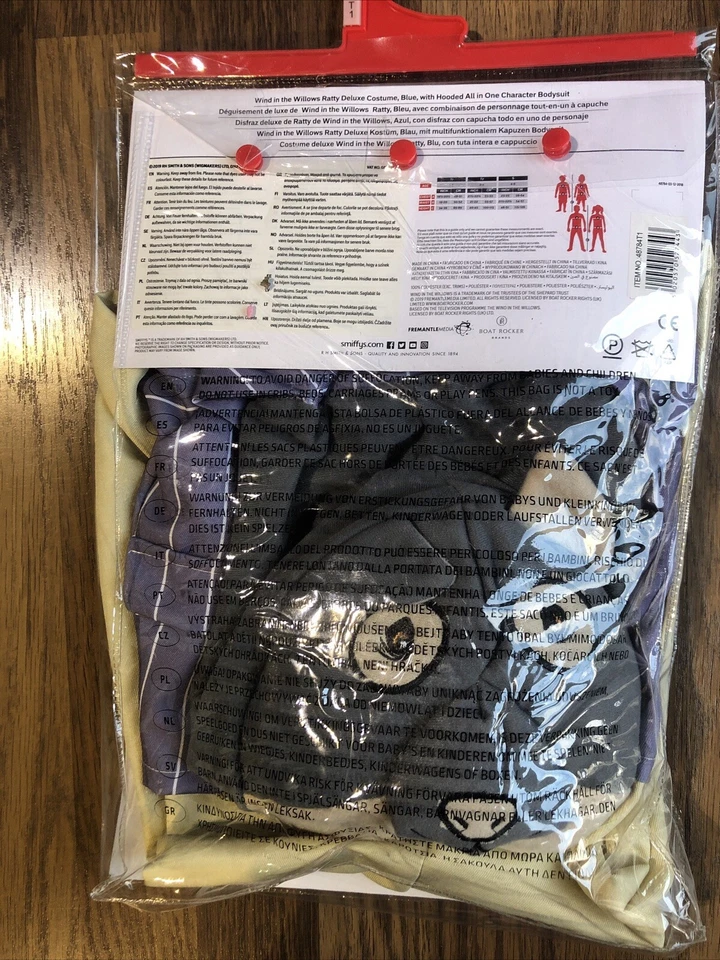 Paquete de disfraces de El viento en los sauces Ratty & Toad para niños vestidos de fantasía s1-2 años Foto 3 de 4