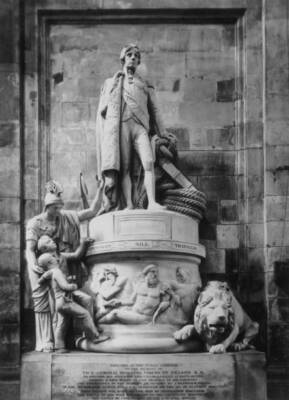 The monument Vice Admiral Horatio Nelson St Paul's Cathedral - 1930 Old Photo