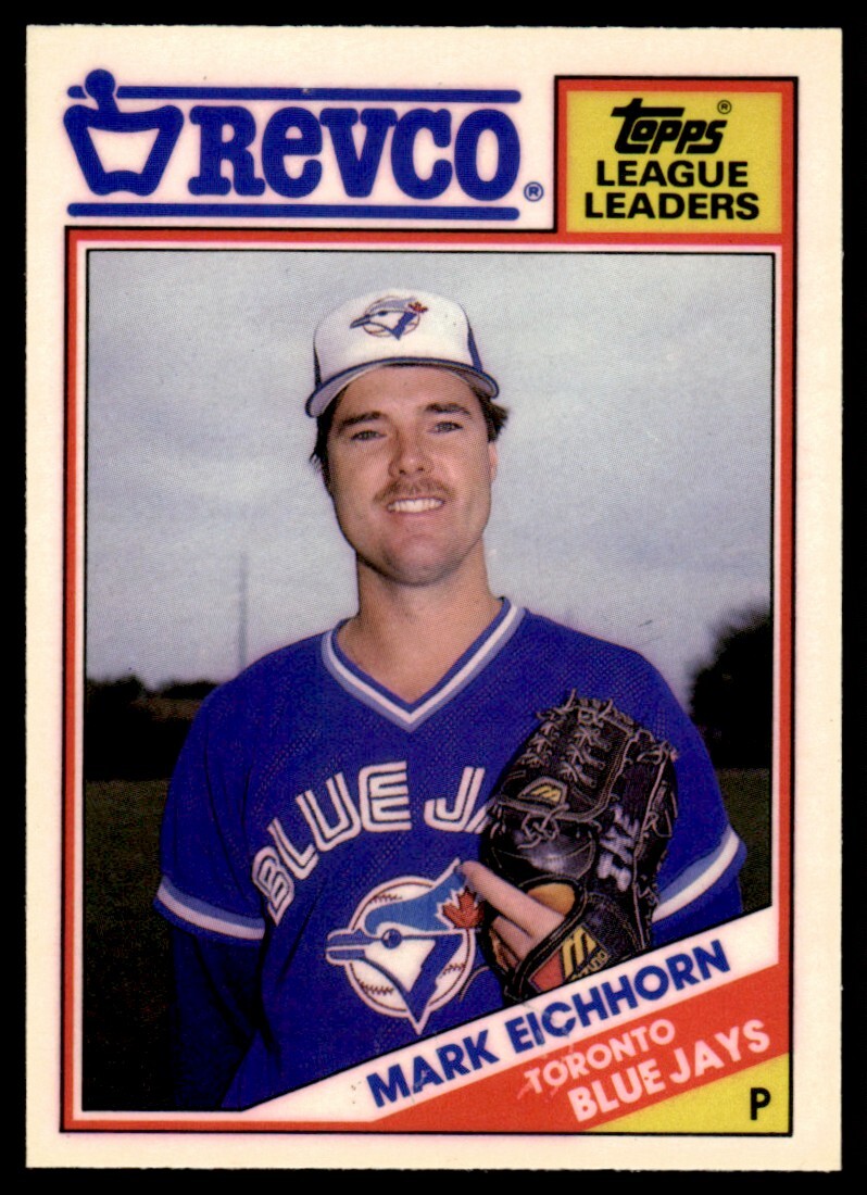 1988 Topps Revco League Leaders MARK EICHHORN #30 Toronto Blue Jays