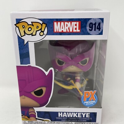 Funko Pop! Marvel PX Previews Exclusive Hawkeye 914 with Protector