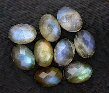 ONE 7x5 7mm x 5mm Oval Faceted Labradorite Gemstone Gem Cab Cabochon EBS7123