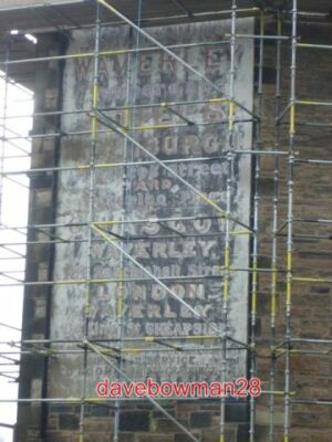 FOTO EDINBURGH CRANSTON HOTELS WERBUNG ABBEYHILL KREUZUNG EINE VERBLASSTE ANZEIGE