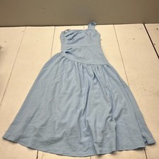 Shein Light Blue Cinched Side Sleeveless Maxi Dress Women's Size Medium NEW