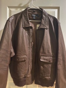 vintage ralph lauren leather jacket