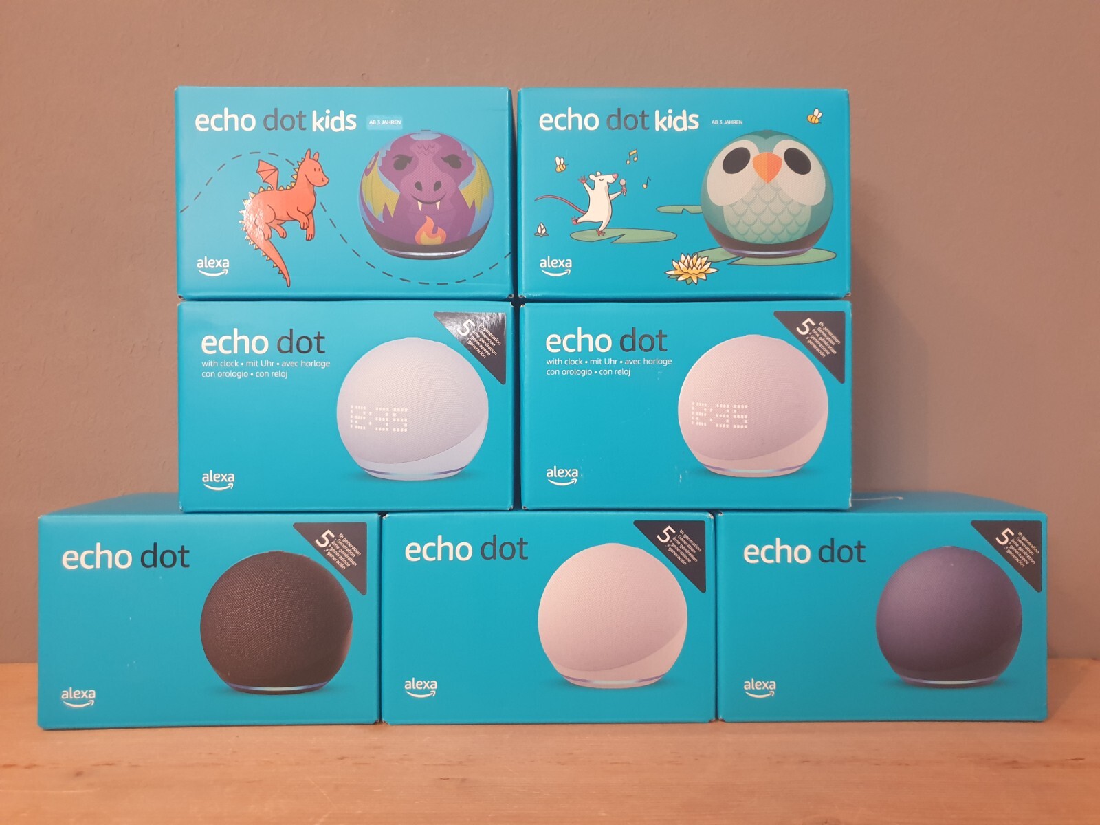 Thumbnail - Amazon Echo Dot 5 | Smart Speaker Alexa (5. Gen) | Kids Schwarz Weiß |