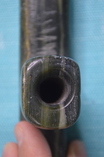 Native American/Indigenous Artifact Green Stone Pipe - Picture 17 of 18