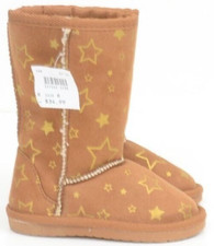 Airwalk Cognac Girls' Emma Star Cozy Toddler Shearling Boot Size 6