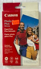 Canon 4x6 Glossy Photo Paper 72 lb wt . 100 Sheets Total - Inkjet V1