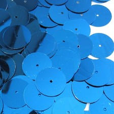 Sequins Paillettes/Flat 20mm Royal Blue CENTER HOLE Loose 200 pieces Seconds 