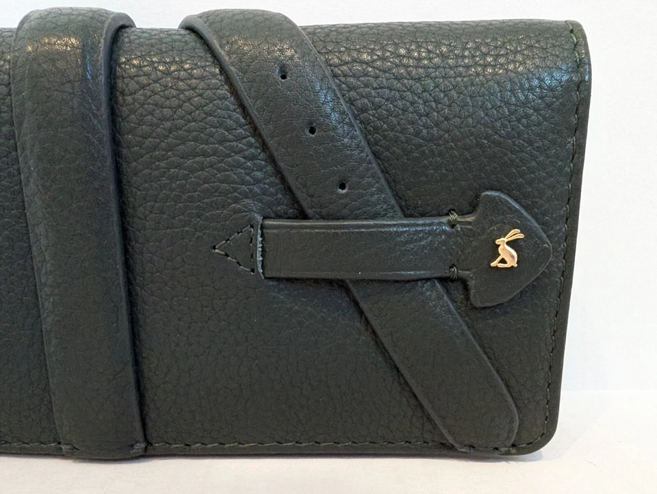 Joules Green Leather Copston Card Coin ID Window Wallet NWT - Image 3 of 4