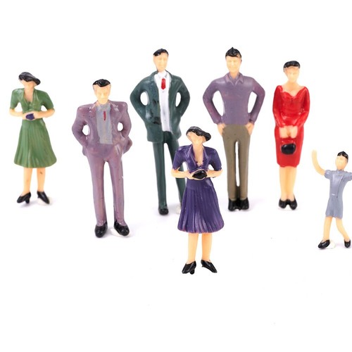 50x 1:32 Scale Painted Figures Model People Passengers For,Layout,Landscape - Picture 5 of 12