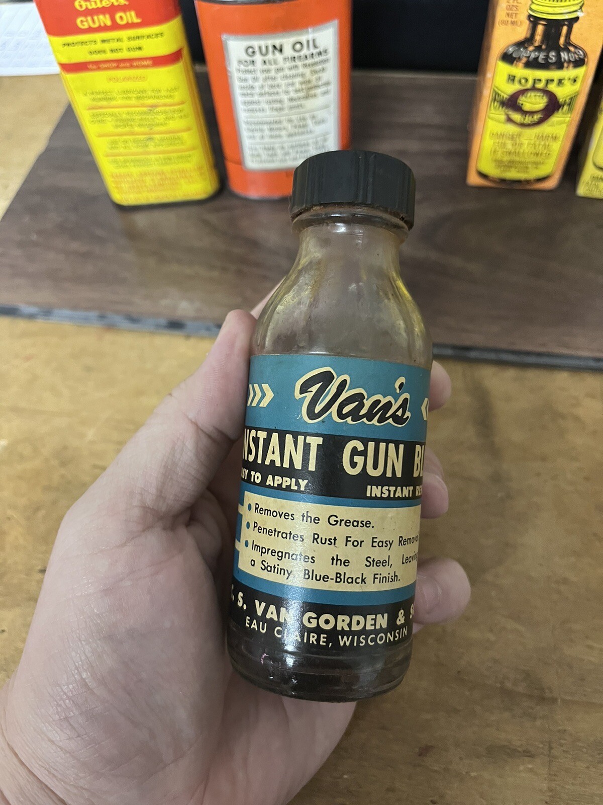 Vintage Gun Oil Can Tin Lot Hoppes Outers Revelation eBay