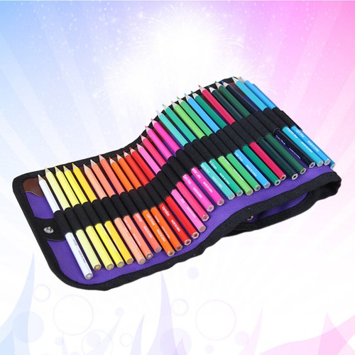 50 Pcs Buntstifte Student Bunte Bleistifte Mit Tasche Segeltuchtasche - Bild 8 von 12