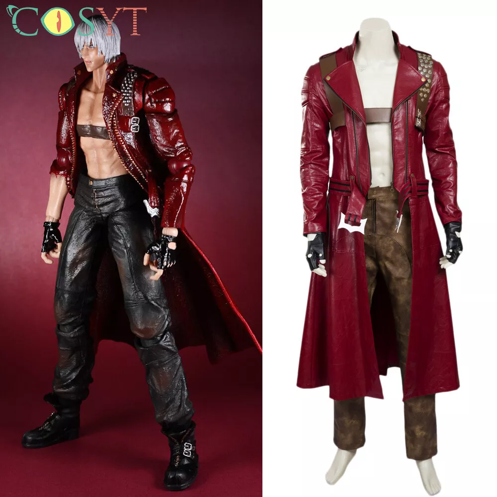 Devil May Cry Cosplay, Dante PU Leather Costume Set