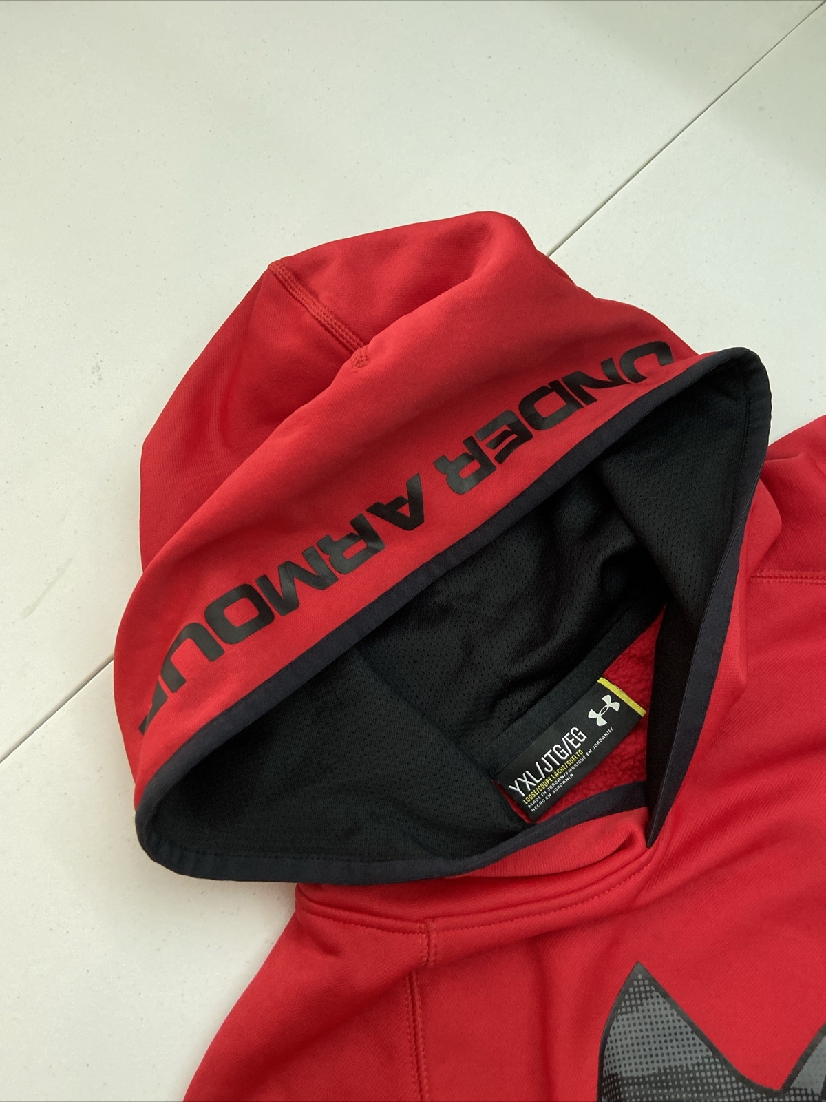 Under Armour Hoodie Youth XL Red Pullover Sweater thumbnail 4