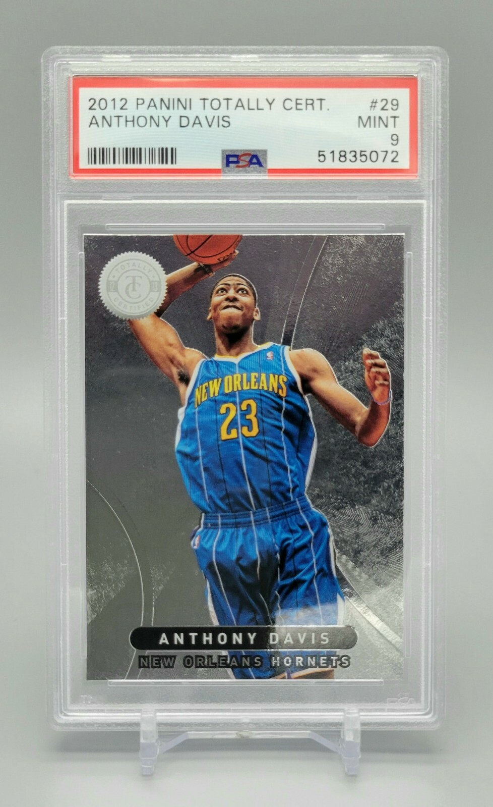 2012 Panini Totally Certified Anthony Davis Rookie Card #29 RC PSA 9 Mint