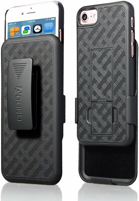 iPhone 5/6/7/8 iPhone SE 2020 Black Hard Holster Swivel Belt