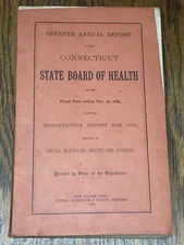 Seventh Annual Report Connecticut State Board Of Health 1884, Bacterial Diseases