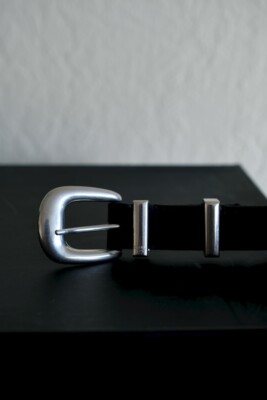 Celine Western Belt Medium Skinny Vintage Calfskin Leather Hedi
