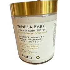 Truly Vanilla Baby Luxury Shimmer Body Butter 6.7 fl oz/198ml Sealed