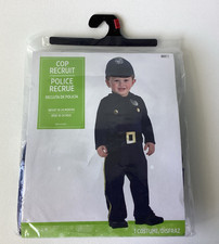 Cop Recruit Police Officer 2 Pc Costume Child 18-24 Months Boy Girl NEW