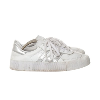 Adidas, Sneaker, Größe: 38 2/3, Samba Rose, Weiß/Silber, Damen #0vB