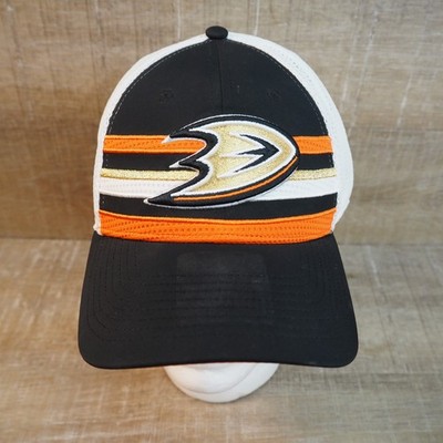 Anaheim Ducks Fanatics NHL Authentic Pro Gold Stripe Trucker Snapback Hat Cap