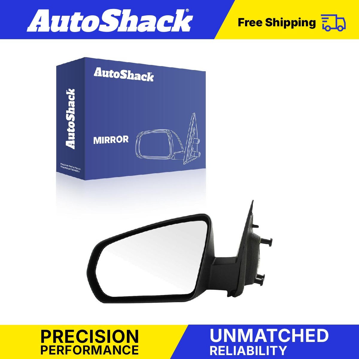 2008-2014 Dodge Avenger Power Black Driver Side Mirror