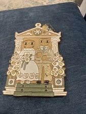Vintage St Andrew’s Abby Glazed Tile. Bride And Groom