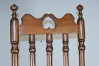 A RARE 18TH C CT WILLIAM & MARY HEART AND CROWN BANNISTER BACK INVERTED HEART — photo 7