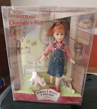 Charlotte’s Web Fern Doll & Wilbur Pig When I Read I Dream Doll Mattel 2001