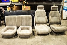 93-02 Chevy Camaro Z28 Ss Front Rear Seats Cloth Neutral Oem Used