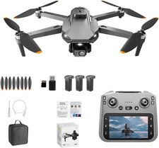 Drone with EIS Camera 4.5" LCD Screen on Controller, 4K/25fps Video, 8K Photo