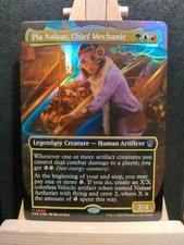 Pia Nalaar, Chief Mechanic FOIL (Borderless) - Aetherdrift - NM (siehe Bilder) MTG