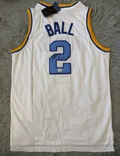 Lonzo Ball Signed UCLA Bruins Blue Jersey Beckett COA Autographed Jersey NCAA