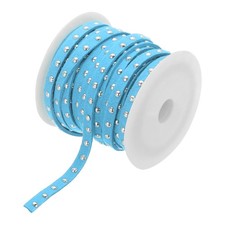 5.5 Yard Faux Suede Leather Cord 5mm, for DIY Craft -5m/Lake Blue Silver