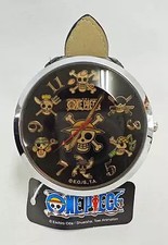 One Piece Black Face Pocket Watch Steampunk Skull Marine Jewelry Used