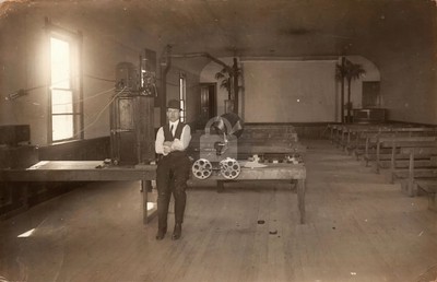 Grass Valley OR Oregon Movie Projectionist 1911 RPPC Photo Postcard COPY