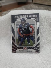 2025 Optic Football Luther Burden III Primary Colors Rookie Insert- Bears