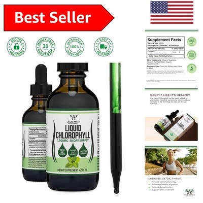 Peppermint-Flavored Liquid Chlorophyll - 2oz for Immune Support & Digestion