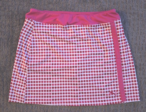 Puma Skort Skirt EUC, Pink/White. Size M/L, See Measurements Pickleball Golf